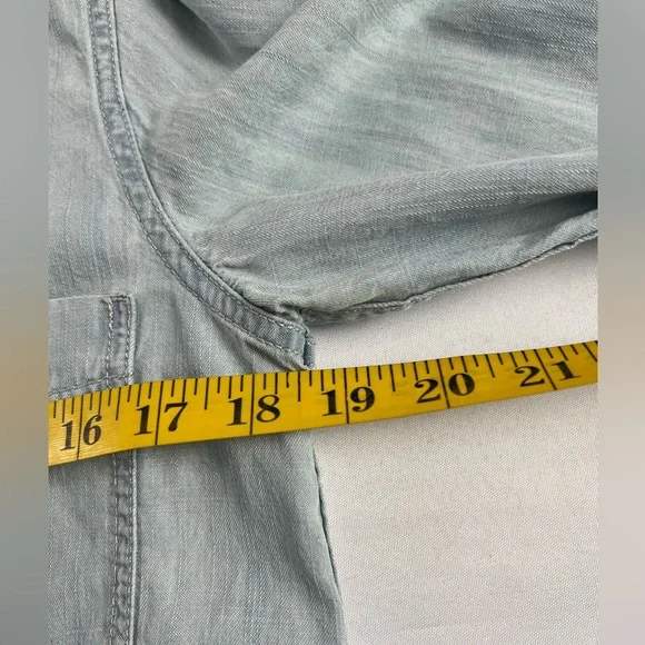 Eileen Fisher Chambray Button Down Shirt - Picture 8 of 11